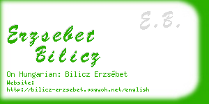 erzsebet bilicz business card